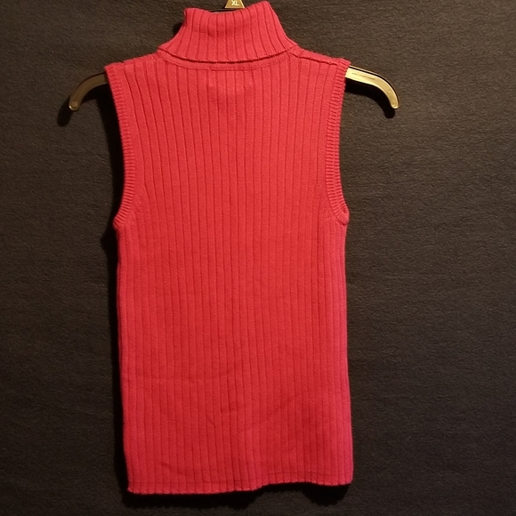 Chadwick's Sleeveless Turtleneck Sweater Top - Picture 3 of 5